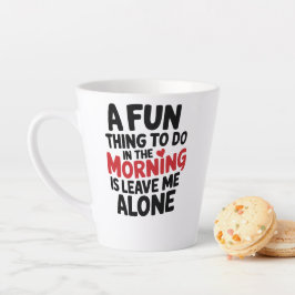 Standard Latte Mug - Leave me Alone Milchtasse