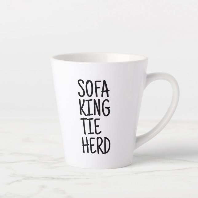 Standard Latte Tasse - Sofa King Tie Herd (Rechts)