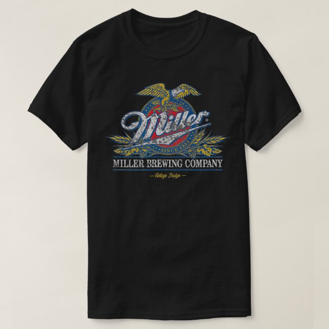 Standard Miller Eagle Wappen Beer TShirt (Design vorne)