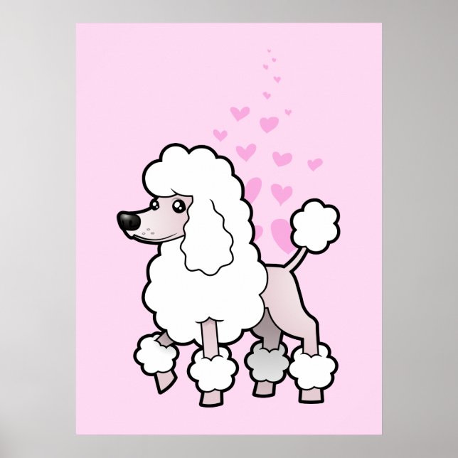 Standard/Miniatur/Spielzeug-Poodle-Liebe (Showschn Poster (Vorne)