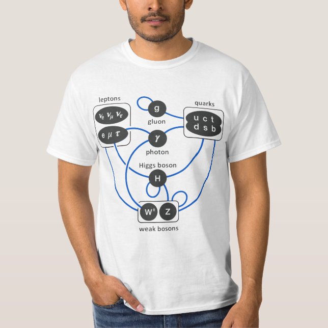 Standard Model Particles Higgs Boson Physics Theor T-Shirt (Vorderseite)