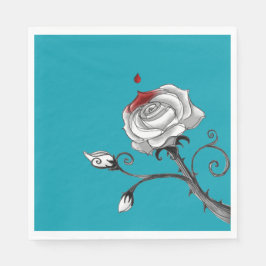 Standard Paper Napkins "Painting the Rose Red" Serviette