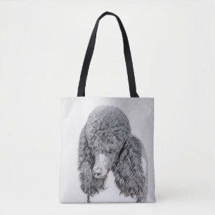 Standard Poodle Black Parti Painting - Dog Art