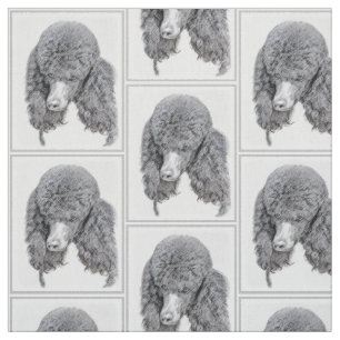 Standard Poodle Black Parti Painting - Hund Art Stoff