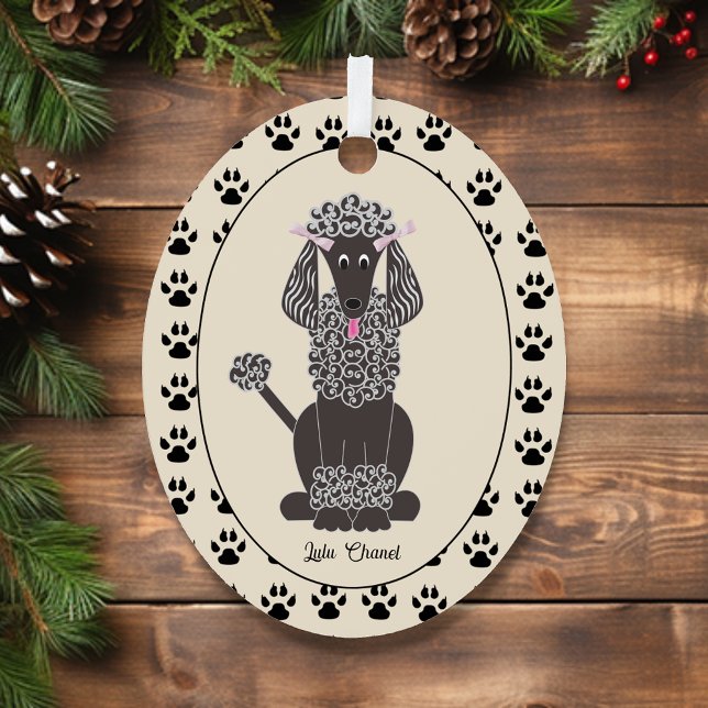 Standard Poodle Black Pet Ornament (Von Creator hochgeladen)