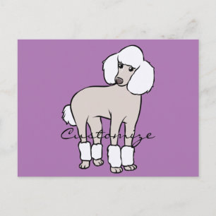 Standard Poodle Dog Thunder_Cove Postkarte