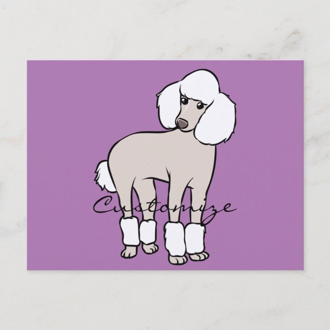 Standard Poodle Dog Thunder_Cove Postkarte (Vorderseite)