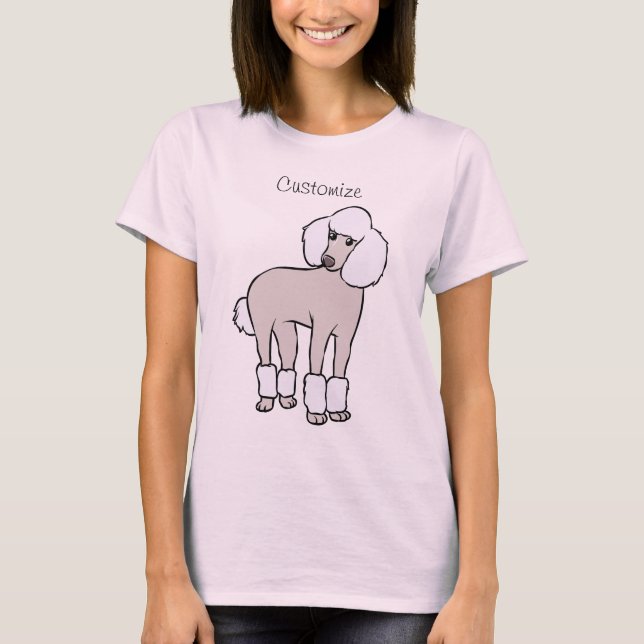 Standard Poodle Dog Thunder_Cove T-Shirt (Vorderseite)