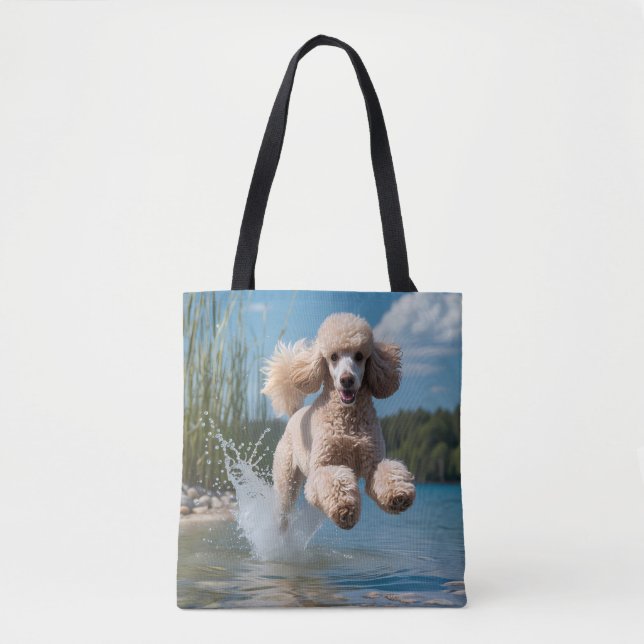 Standard Poodle Elegante Schultertasche (Vorderseite)