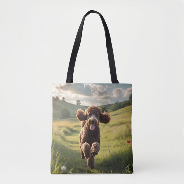 Standard Poodle Elegante Schultertasche (Vorderseite)