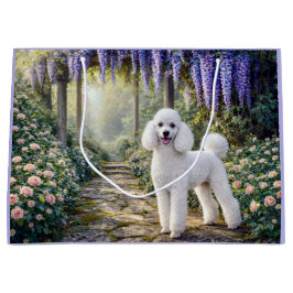 Standard Poodle Garden  Große Geschenktüte