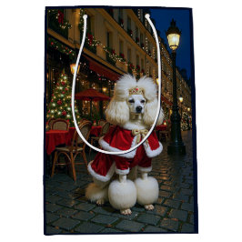 Standard Poodle Holiday Mittlere Geschenktüte