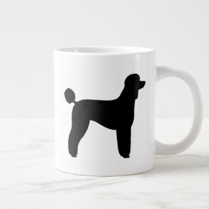 Standard Poodle Hunde Rasse Silhouetten Jumbo-Tasse