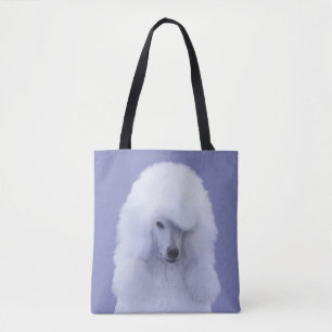 Standard Poodle White Painting - Original Dog Art