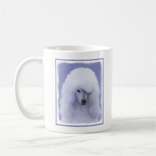 Standard Poodle White Painting - Original Dog Art Kaffeetasse