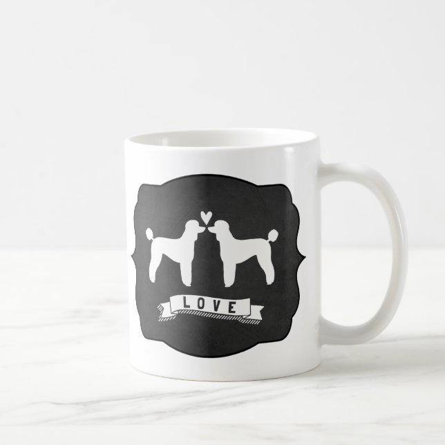 Standard Poodles Liebe Tasse (Rechts)