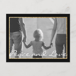 Standard-Postkarte Chanukka Gold Einladungspostkarte