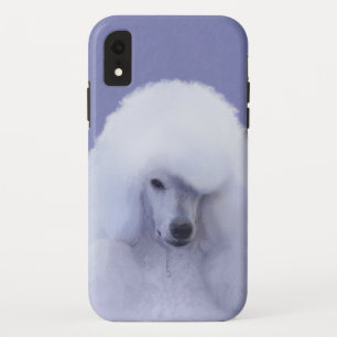 Standard Pudel Weiß Malerei - Originale Hunde Kuns Case-Mate iPhone Hülle