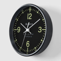 Standard-Retro-Uhr für Armeeflugzeuge der USA