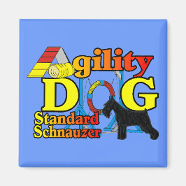 Standard_Schnauzer_Agility Magnet