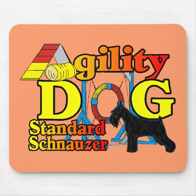 Standard_Schnauzer_Agility Mousepad (Vorne)