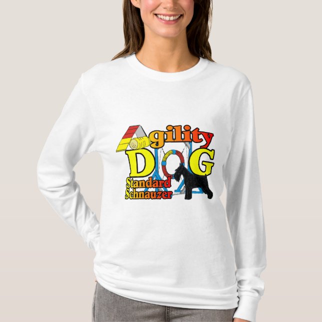 Standard_Schnauzer_Agility T-Shirt (Vorderseite)