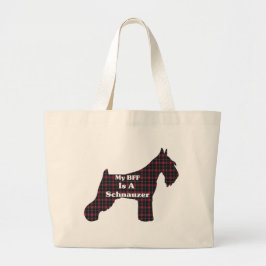 Standard SCHNAUZER BESTE FREUNDIN Tote Bag Jumbo Stoffbeutel