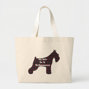 Standard SCHNAUZER BESTE FREUNDIN Tote Bag Jumbo Stoffbeutel