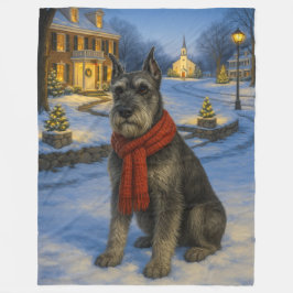 Standard Schnauzer Ferien Fleecedecke