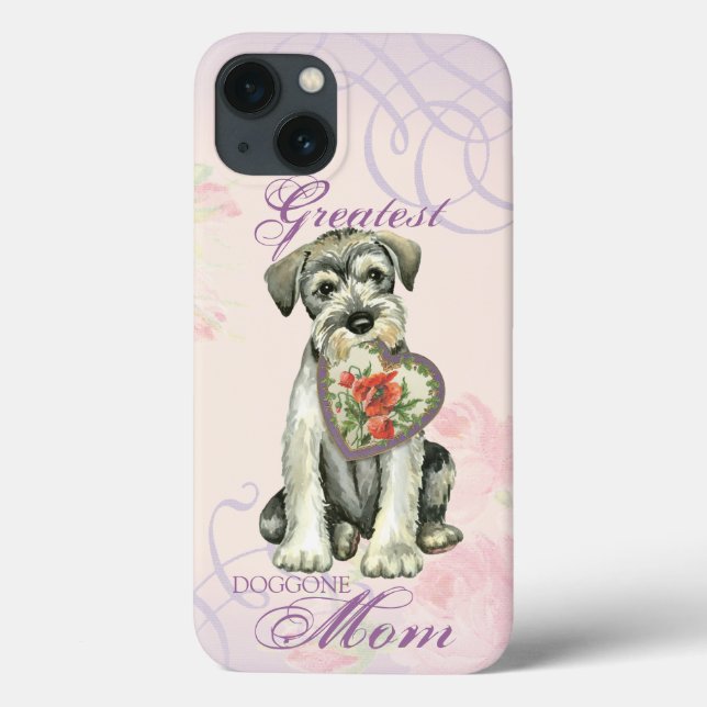 Standard Schnauzer Heart Mama Case-Mate iPhone Hülle (Rückseite)