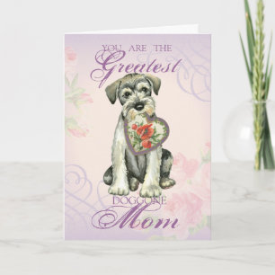 Standard Schnauzer Heart Mama Karte