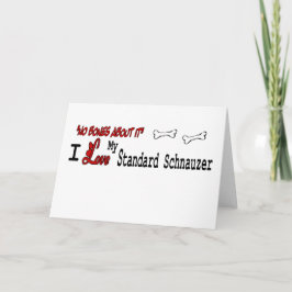 Standard Schnauzer (I Liebe) Grußkarte Karte