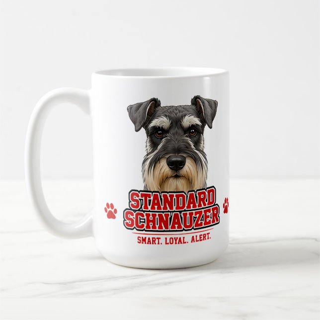🐾 Standard Schnauzer Liebhaber Stolz 🐾 Kaffeetasse (Links)