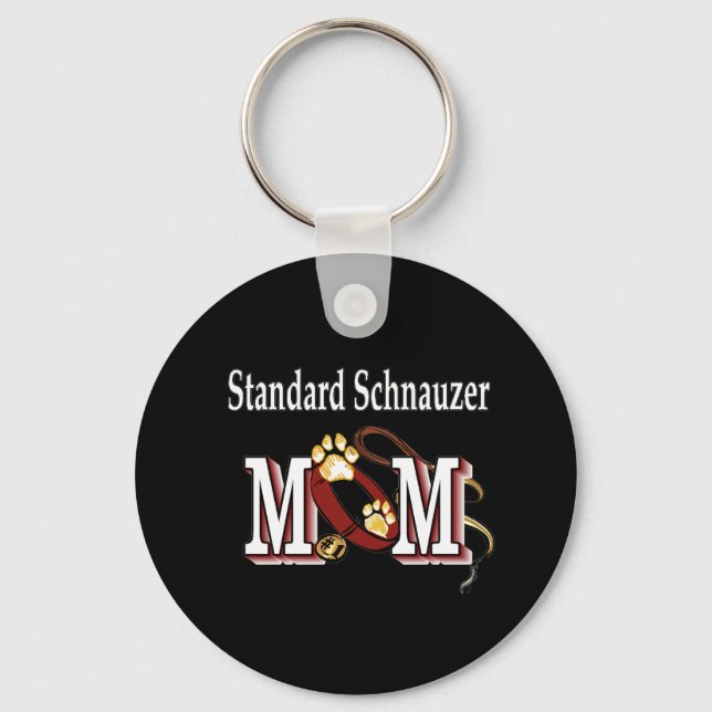 Standard Schnauzer Mama Schlüsselanhänger (Vorderseite)
