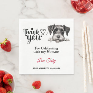 Standard Schnauzer Papier Serviette
