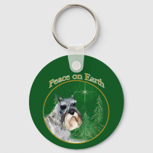 Standard Schnauzer Peace Schlüsselanhänger