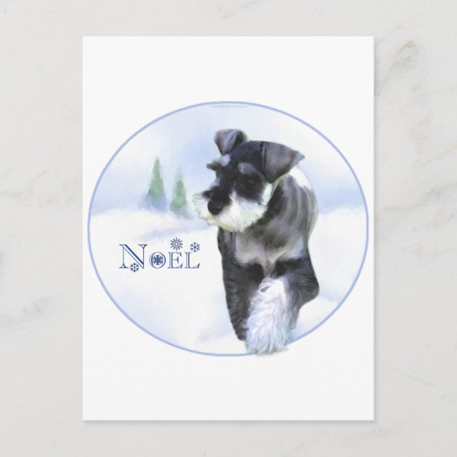 Standard Schnauzer Weihnachten (Vorderseite)