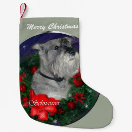 Standard Schnauzer Weihnachten Kleiner Weihnachtsstrumpf