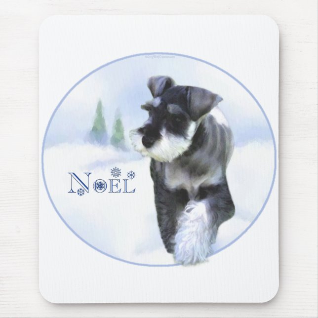 Standard Schnauzer Weihnachten Mousepad (Vorne)