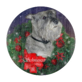 Standard Schnauzer Weihnachten Schneidebrett