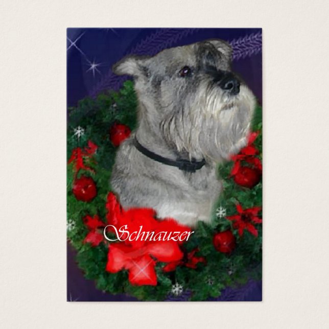 Standard Schnauzer Weihnachtsgeschenke (Vorderseite)