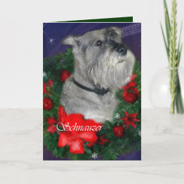 Standard Schnauzer Weihnachtsgeschenke Feiertagskarte