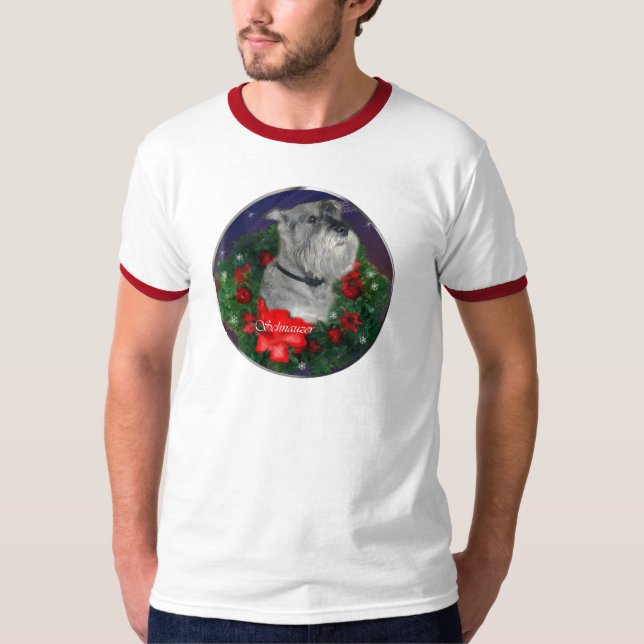 Standard Schnauzer Weihnachtsgeschenke T-Shirt (Vorderseite)
