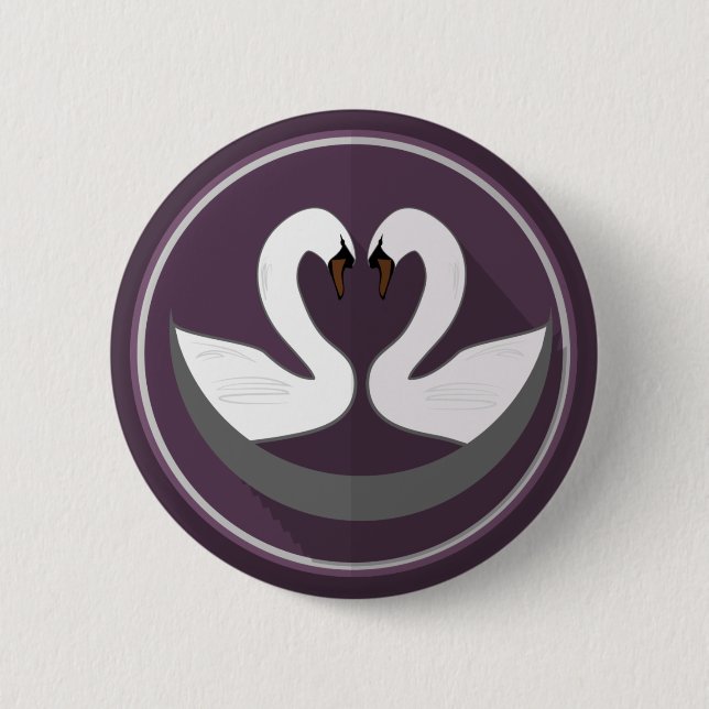 Standard-SWANS-LIEBE mit 2¼ Zoll-Rundtaste Button (Vorderseite)