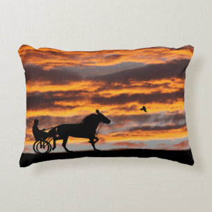 Standard-Trotting-Racehorse-Accent-Pillow Dekokissen