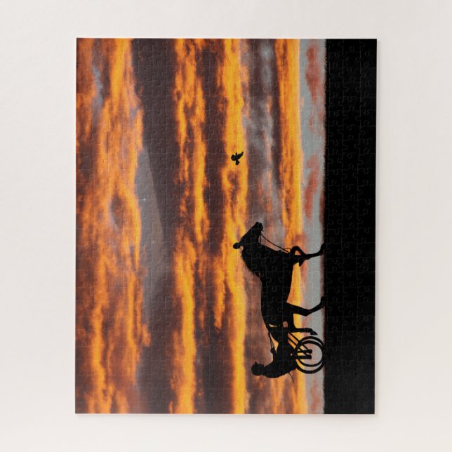 Standard-Trotting-Racehorse Jigsaw-Puzzle Puzzle (Vertikal)