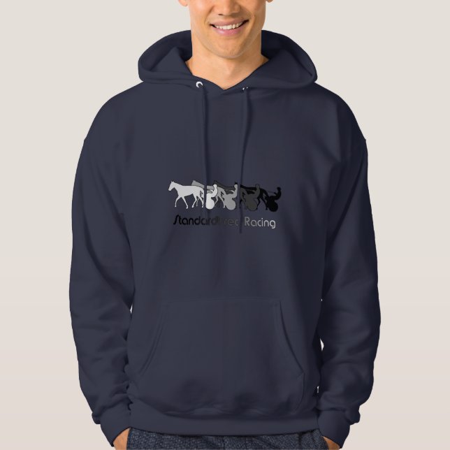 Standardbred, das Silhouette läuft Hoodie (Vorderseite)