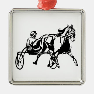 Standardbred Rennen-Verzierung Silbernes Ornament