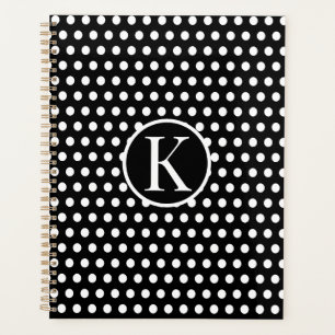 Standarder Anfangsbuchstabe Polka Dot Planer