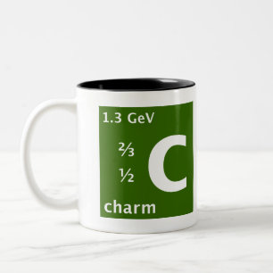 Standardmodell (Charme Quark) Zweifarbige Tasse
